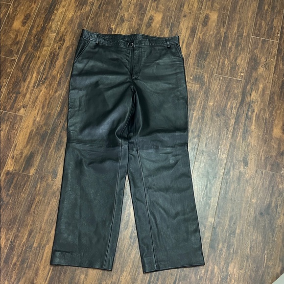 Pelle Studio Classic Black Leather Pants 38 - Picture 2 of 4